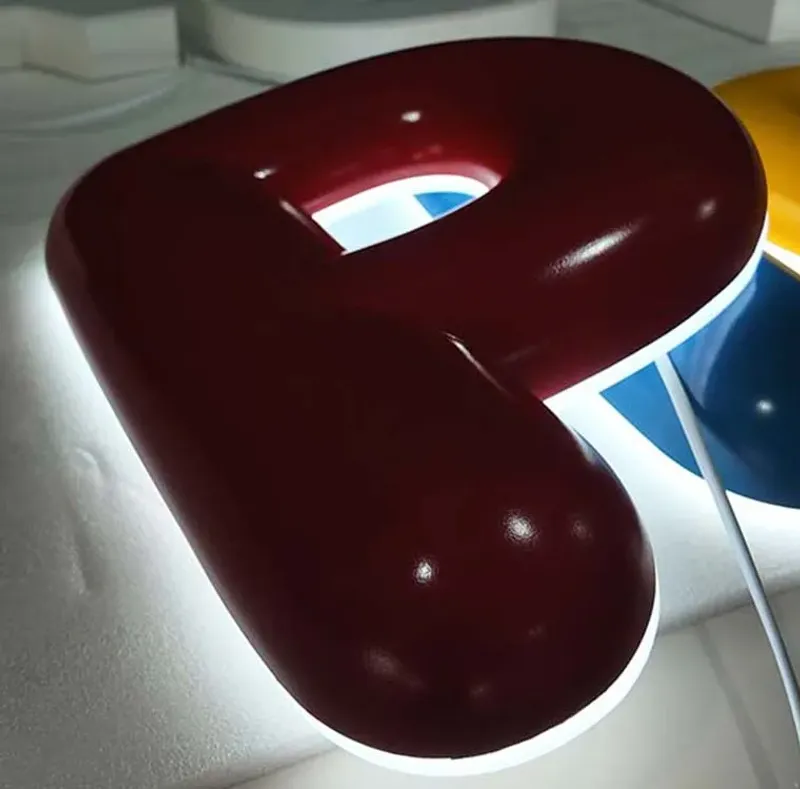 Gym channel letters bold LED fitness sign